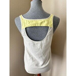 Patagonia Women's Size 6 Beige Yellow Seahurst Back Cutout Tank Top